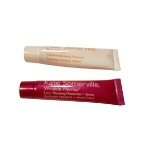 Kate Somerville ExfoliKate And Wrinkle Warrior Sample Size 0.25 fl.oz. Each New